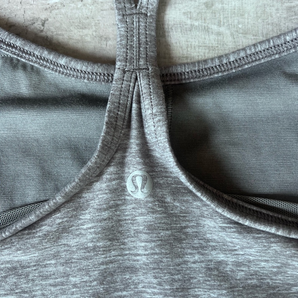 Lululemon Bra Tank Gray Women's Top size 10 - Picture 3 of 5